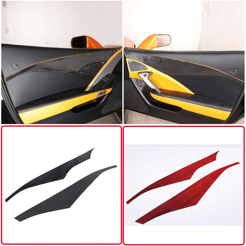 Вътрешна врата на C7 Corvette с лента от карбоново влакно