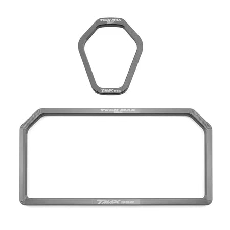 RSMINMOTO CNC Aluminium Meter Cover &amp; Switch Protector for Yamaha TMAX560 Tech Max Sliver