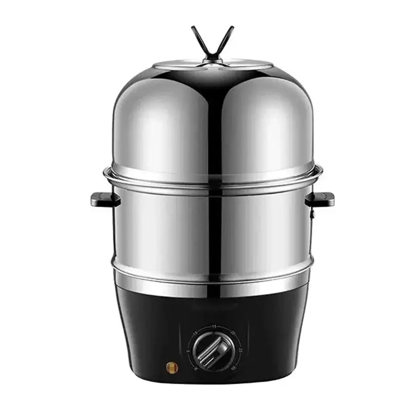 Electric Egg Boiler Double Layer Breakfast Maker Pro black / UK