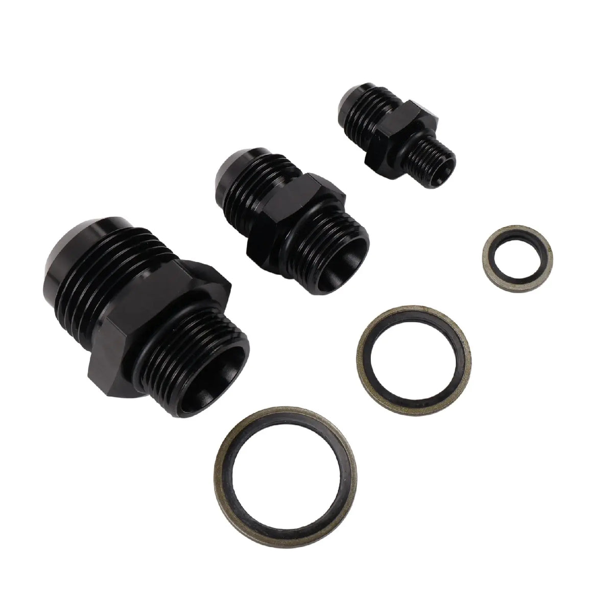 PIKBUK Aluminum AN8 Male to M10x1 M12/14/16/18x1.5 Adapter Flare Fitting Auto Hose Fitting Male Oil Cooler Fitting by InterCyprus Trading Ltd
