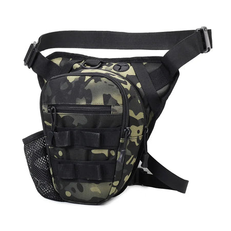 Drop Leg Bag &ndash; Tactical Water Bottle Pouch for Outdoors Black Camo