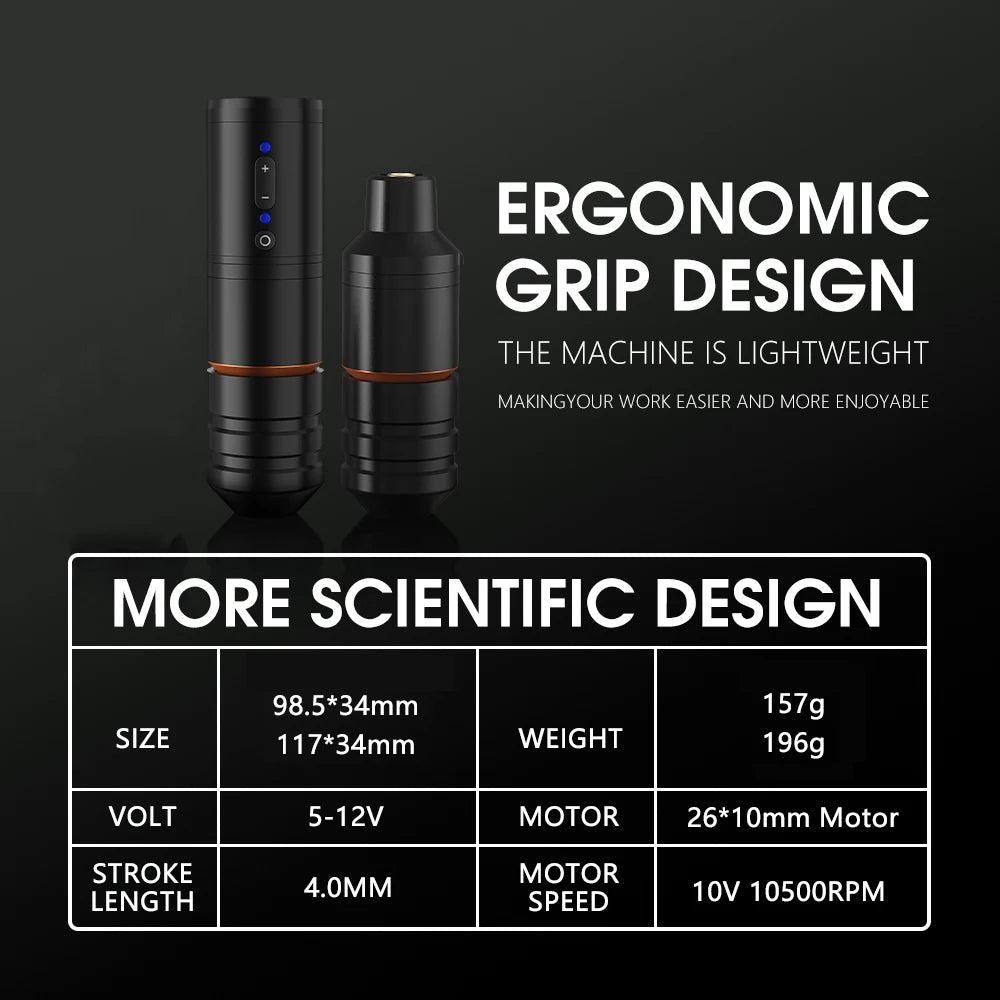 Ambition Ninja Pro Wireless Tattoo Machine &ndash; Battery 2400mAh