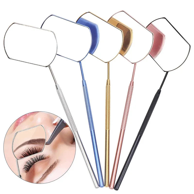 Eyelash Extension Checking Mirror with Long Handle