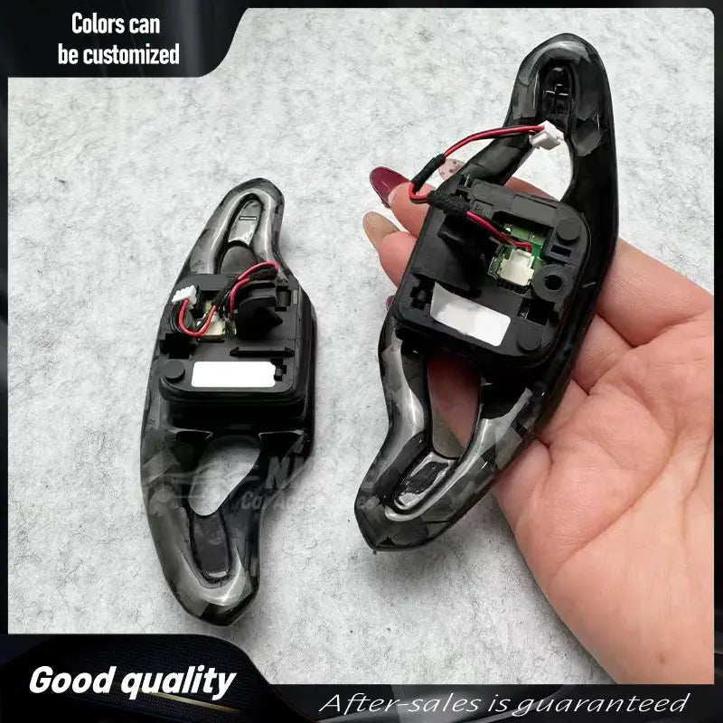 Forged carbon fiber large foil shift paddles suitable for Audi A4 B9 Q5L Q3L C8 C7 PA Lamborghini shift pad by InterCyprus Trading Ltd