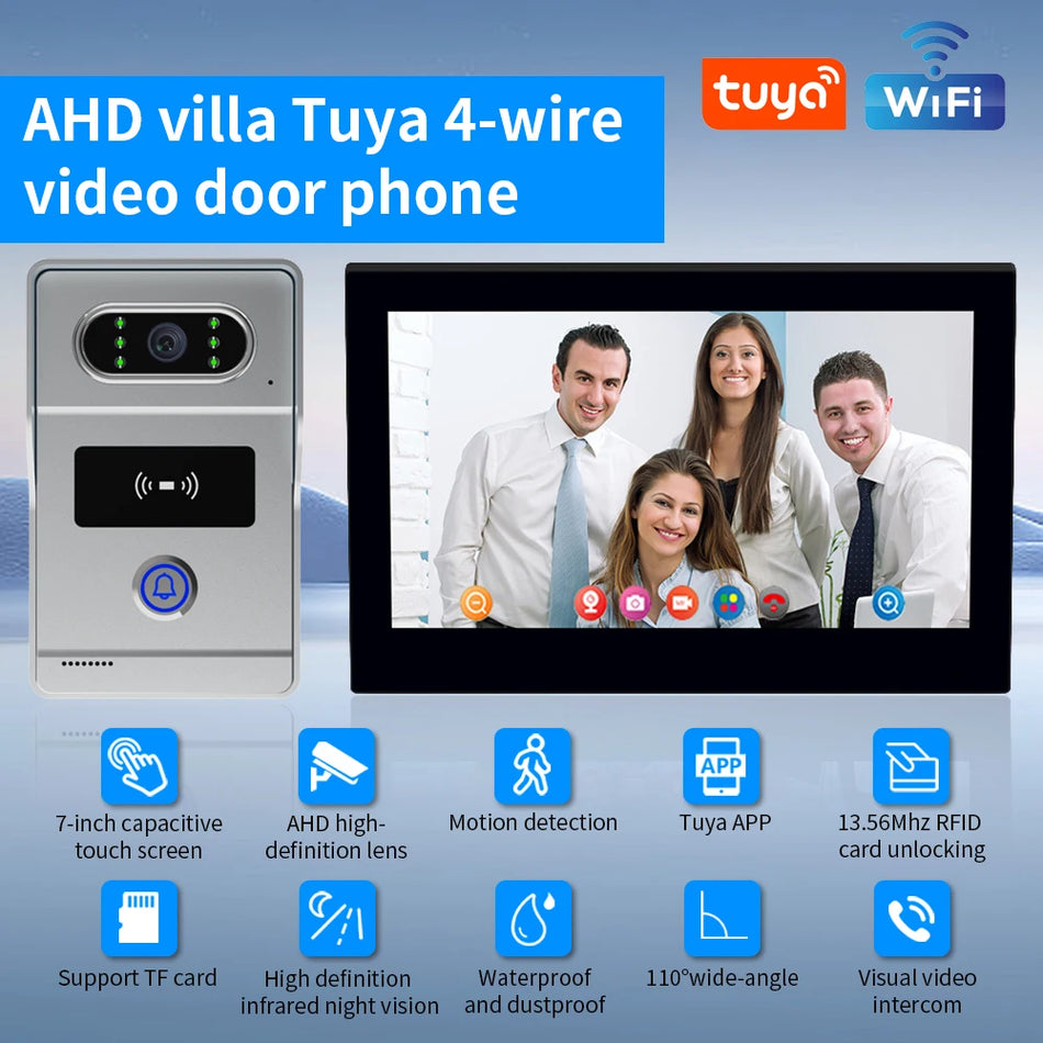 Tuya 7Inch Video DoorPhone Intercom &ndash; HD Night Vision