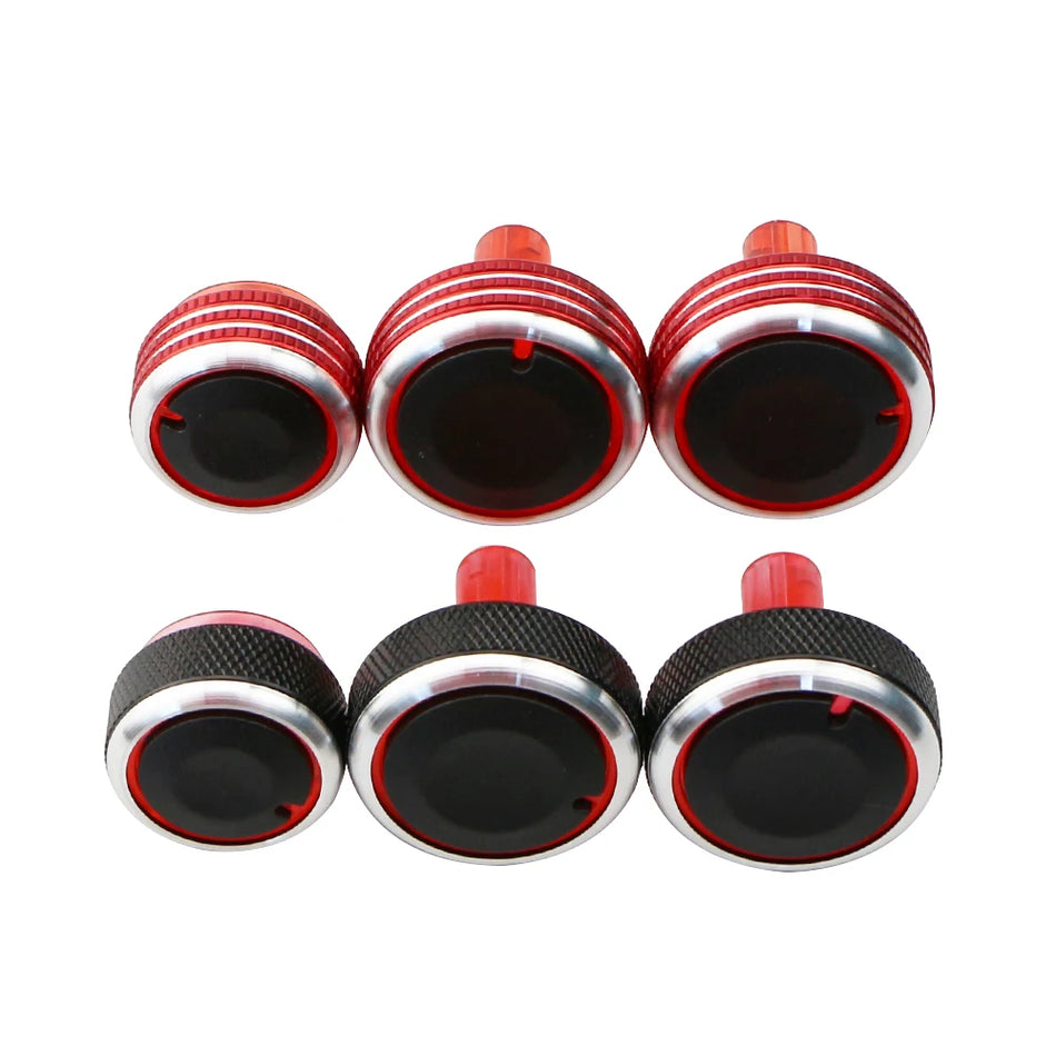 Pomello Interruttore Aria Condizionata Nissan Sunny March Set 3 Pezzi in Lega di Alluminio