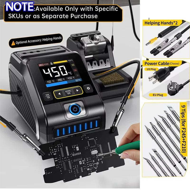 FNIRSI DWS-200 &ndash; 200W Soldering Station with C210/C245