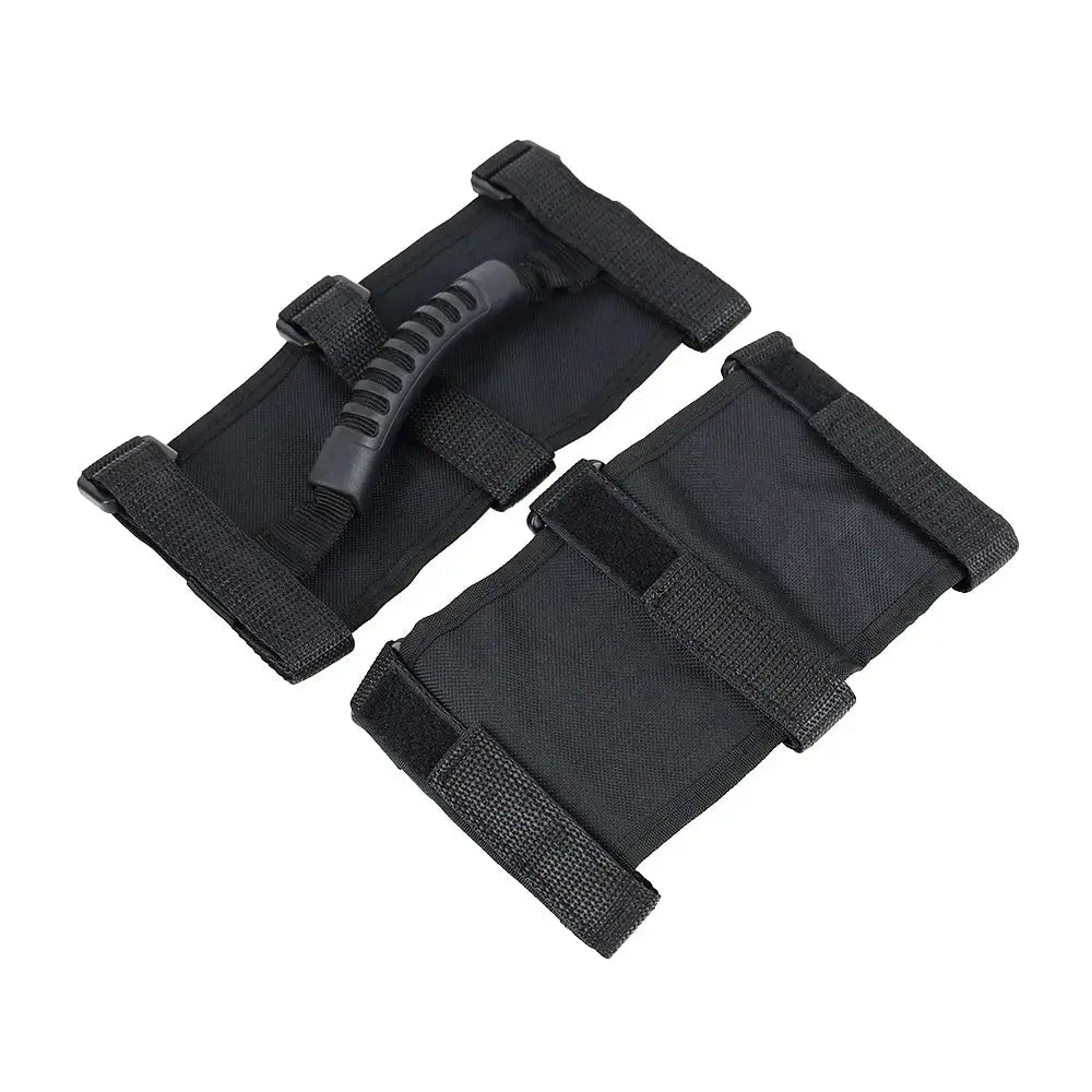 2pcs Premium Roll Bar Grab Handle Black for Jeep Wrangler CJ YJ TJ JK by InterCyprus Trading Ltd