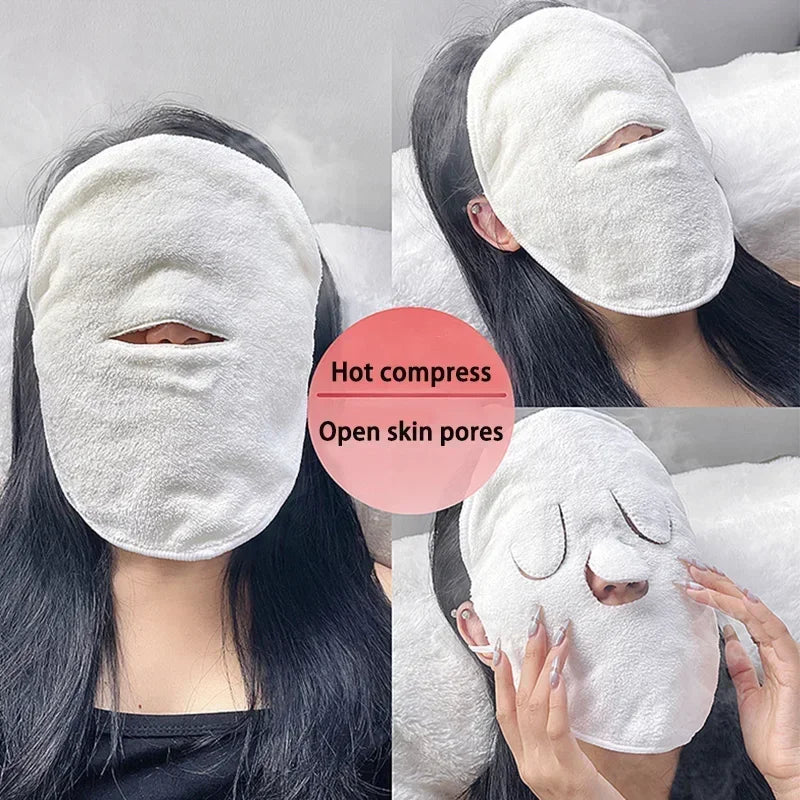 Warm &amp; Cold Compress Face Towel - Double Thickness for Beauty &amp; Skincare