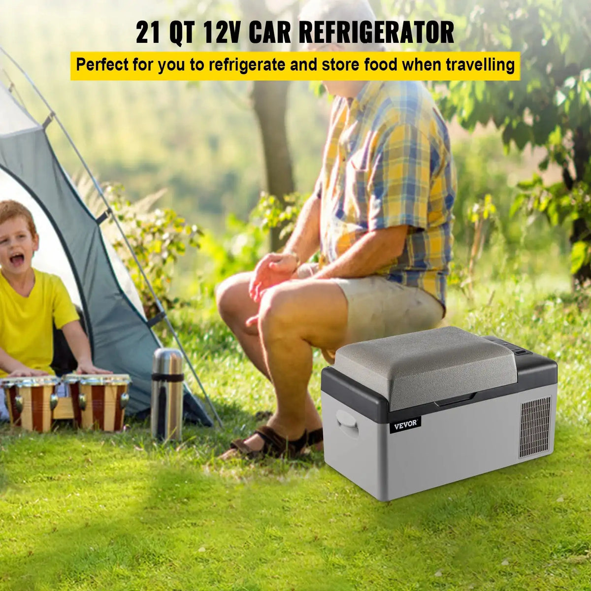 20L Portable Refrigerator 12 24V And 110 240V AC