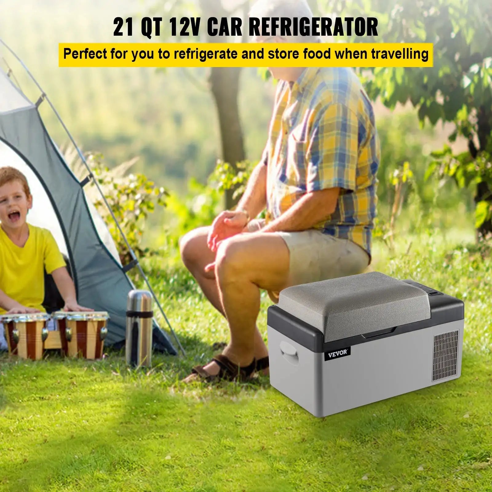 20L Portable Refrigerator 12 24V And 110 240V AC