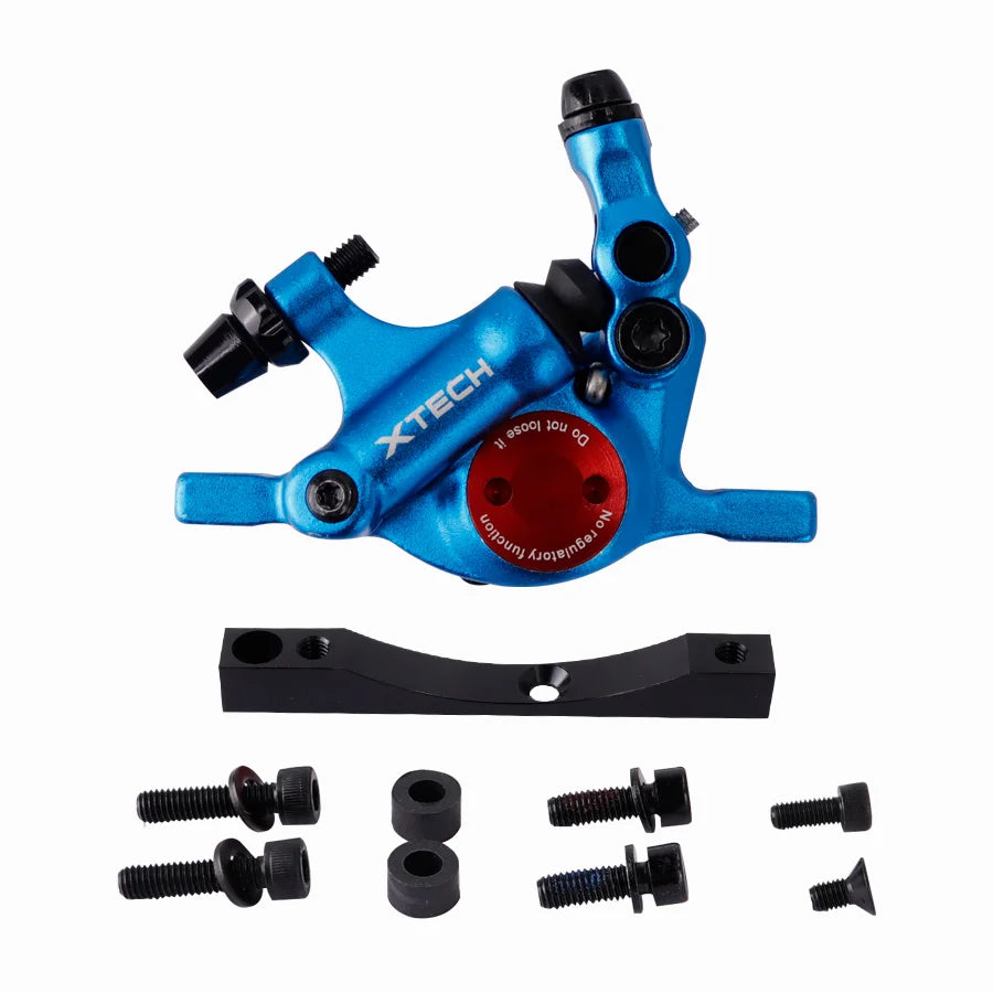 ZOOM Xtech HB100 Aluminium Alloy Hydraulic Brake Calipers &ndash; Enhanced Stopping Power For Xiaomi M365 Pro Electric Scooter Blue set