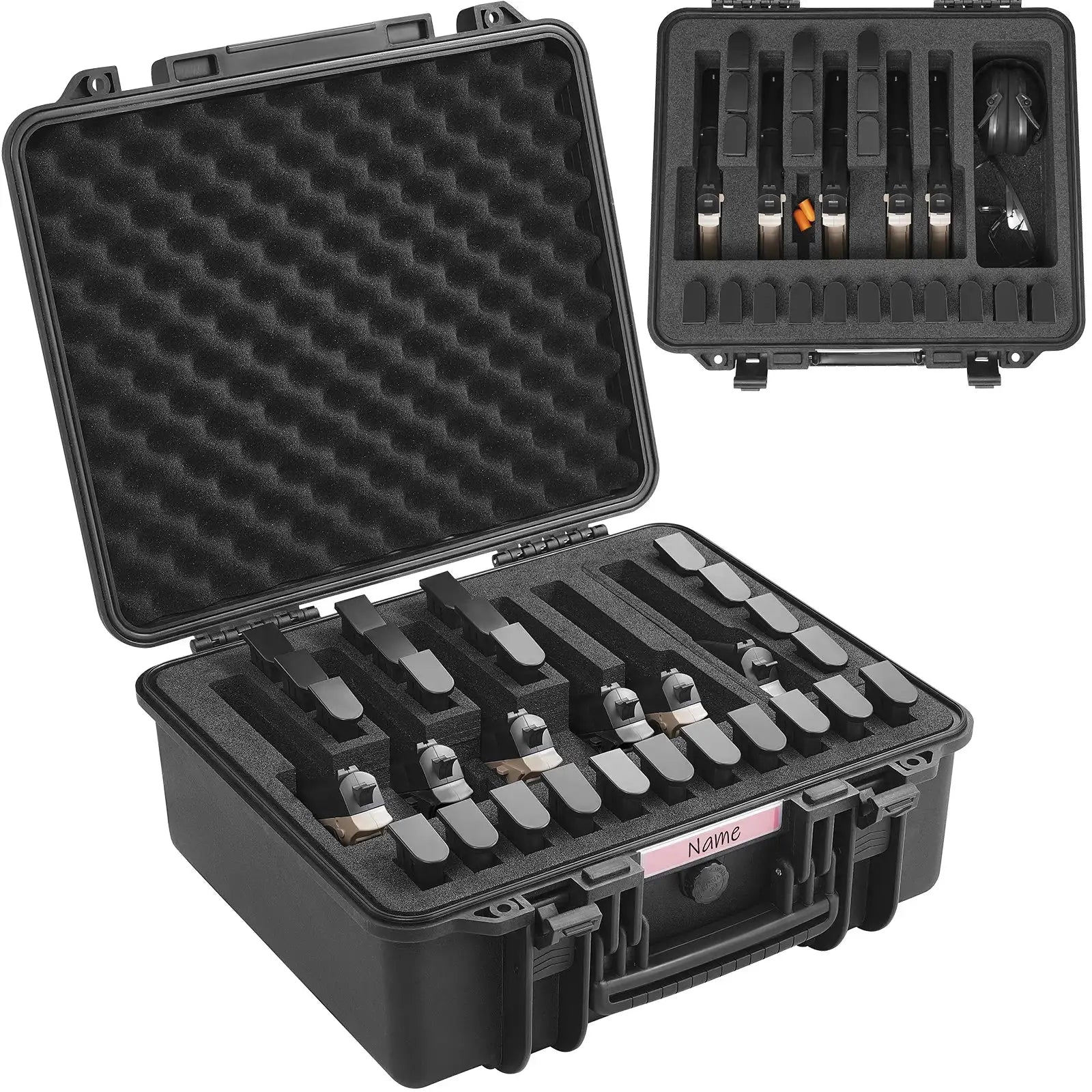 Hard Pistol Case With Pre Cut Foam IP67 Lockable