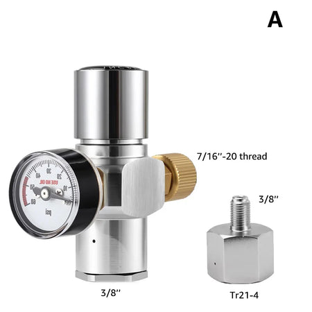2 In 1 Co2 Mini Regulator &ndash; 0-60 PSI Pressure Range A