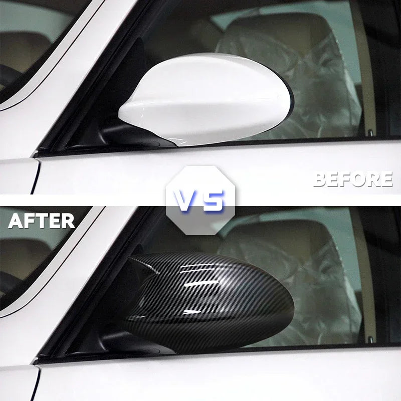 Melna M3 stila spoguļa vāciņš BMW 3 sērijai E90 E91 E92 E93