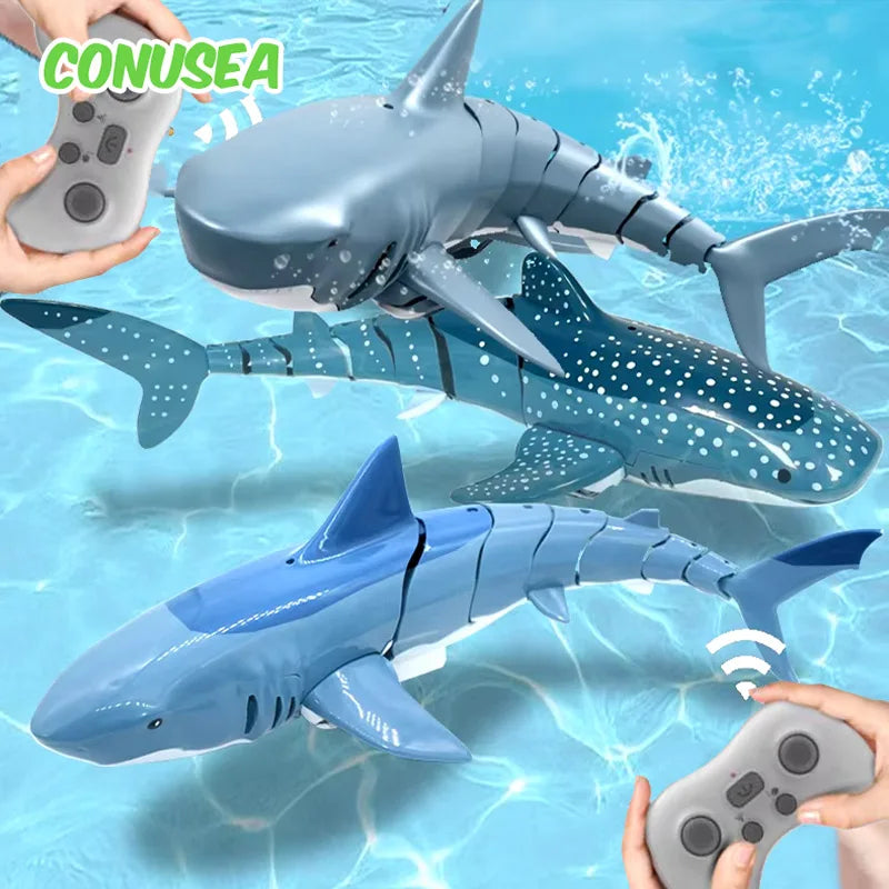 RC Shark Remote Control Boat &ndash; Interactive Water Spray Feature