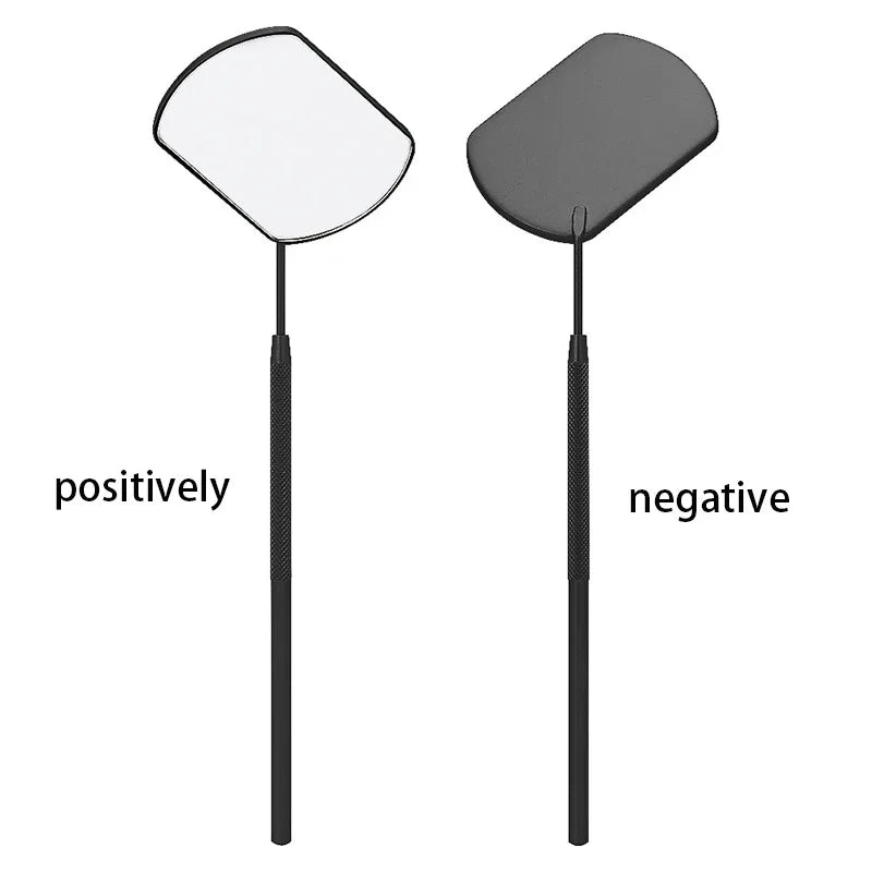 DUTRIEUX Stainless Steel Grafting Eyelash Extensions Checking Mirrors - 2 PCS Set