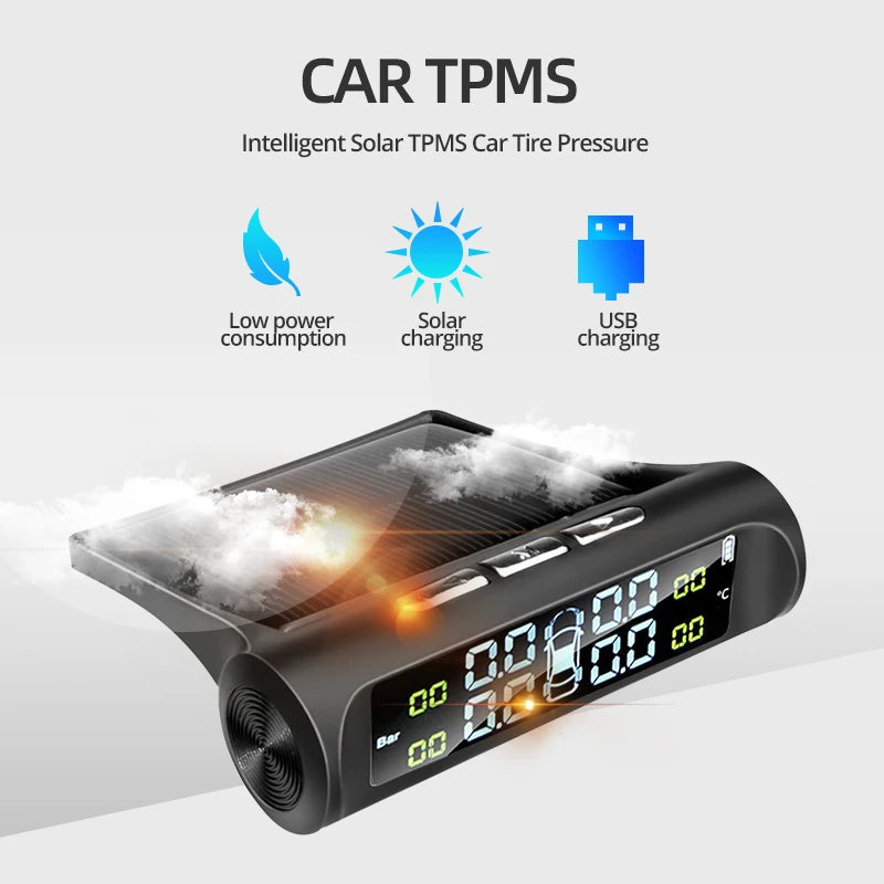 ACCEO Intelligent TPMS - Solar Tire Pressure Alarm