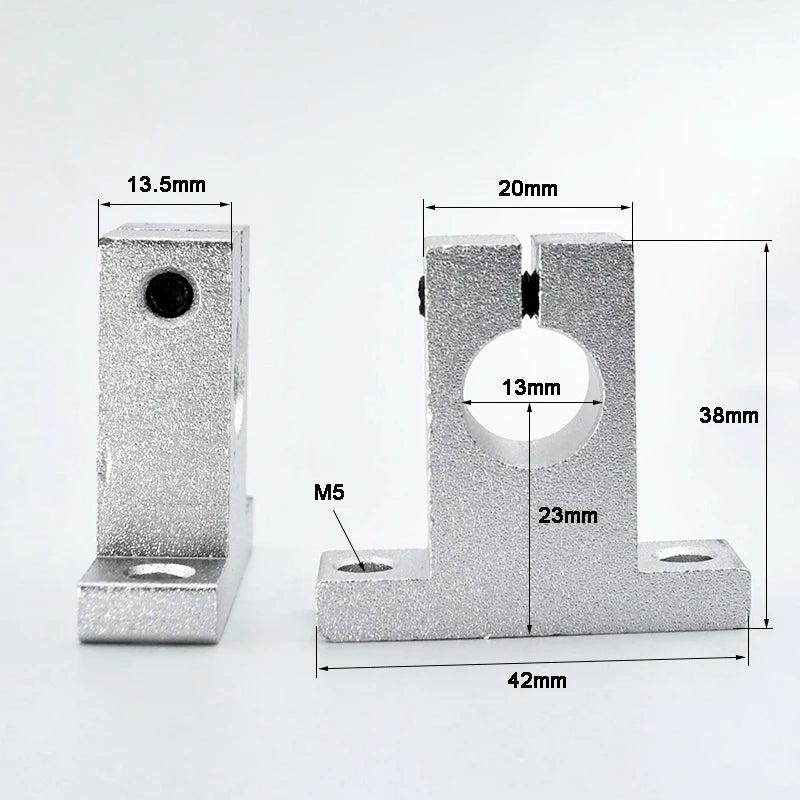 2Pcs Linear Bearing Rail Support SK8 SK25 Bracket &ndash; Easy 13mm / CHINA / 2Pcs