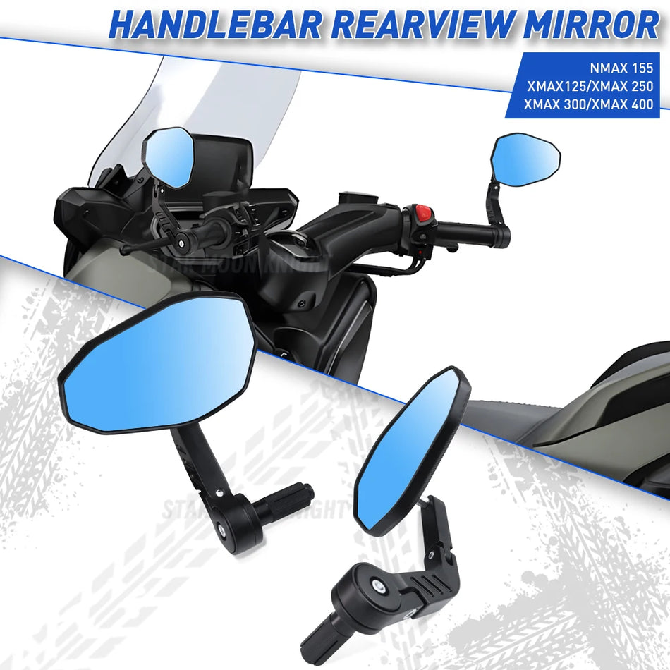 Καθρέφτης τιμονιού Yamaha NMAX XMAX για μοντέλα Yamaha, ρυθμιζόμενος, αντιθαμβωτικός, κράμα αλουμινίου