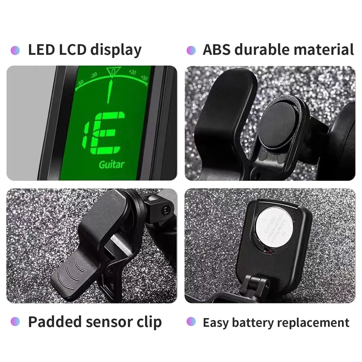 Guitar Tuner Clip On For All Instruments &ndash; Universal Tuner