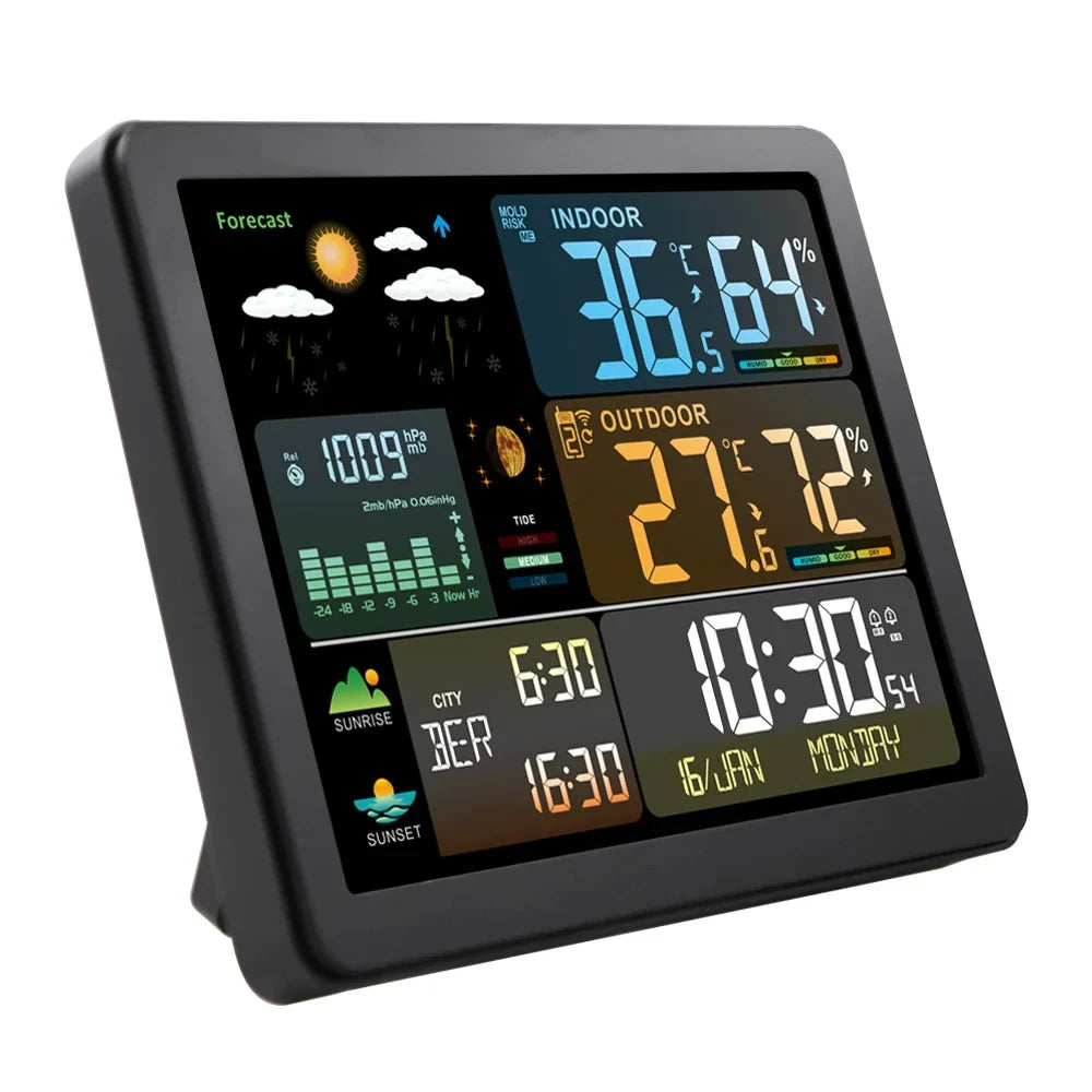 Digital Weather Station Clock &ndash; Wireless Temp Humidity