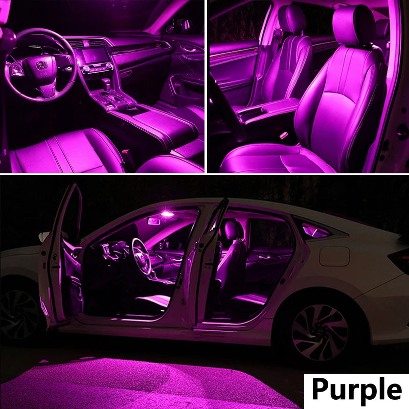 ZITWO Bright LED Interior Light Kit for Mercedes-Benz M-Class W163 W164 W166 - Canbus Error Free purple / W164 (06-11) 19PCS