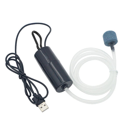 TUNFAN AB479 Aquarium Oxygen Air Pump &ndash; USB Silent Portable Black