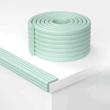 2M Safety Protection Strip | Child-Safe Table &amp; Desk Edge Guard Green / 2M