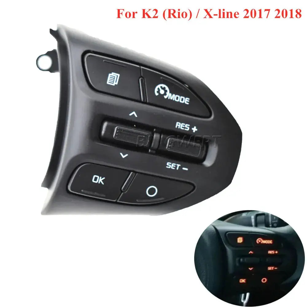 New Steering Wheel Button Remote Volume Cruise Control Switch For Kia RIO K2 Picanto 2017 2018 RIO X LINE 2017-2019 by InterCyprus Trading Ltd