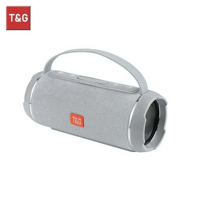 Powerful Waterproof TWS Bluetooth Speaker with 3D Stereo Sound Gray / 800mAh