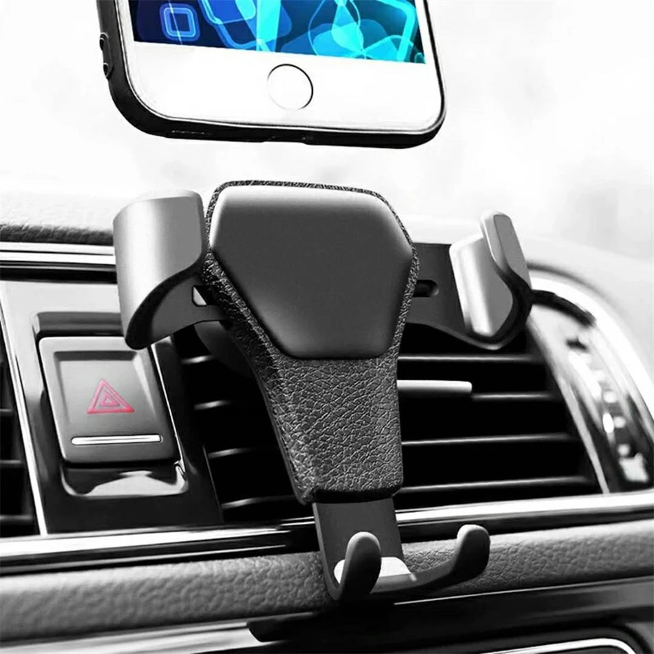 Evrensel yerçekimi otomatik telefon tutucu araba hava firar sabitleme kıskacı cep telefonu tutucu cep telefonu standı desteği iPhone için Samsung için