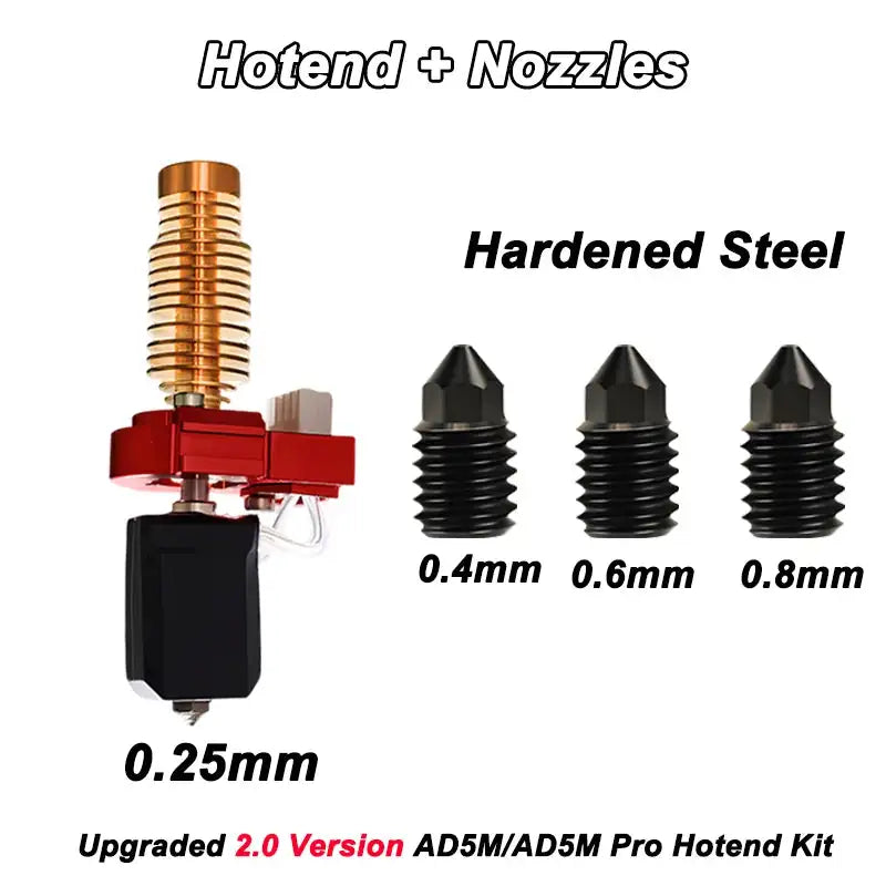Upgrade Hotend for Flashforge Adventurer 5M Ceramic 280C 0.25-HS-468