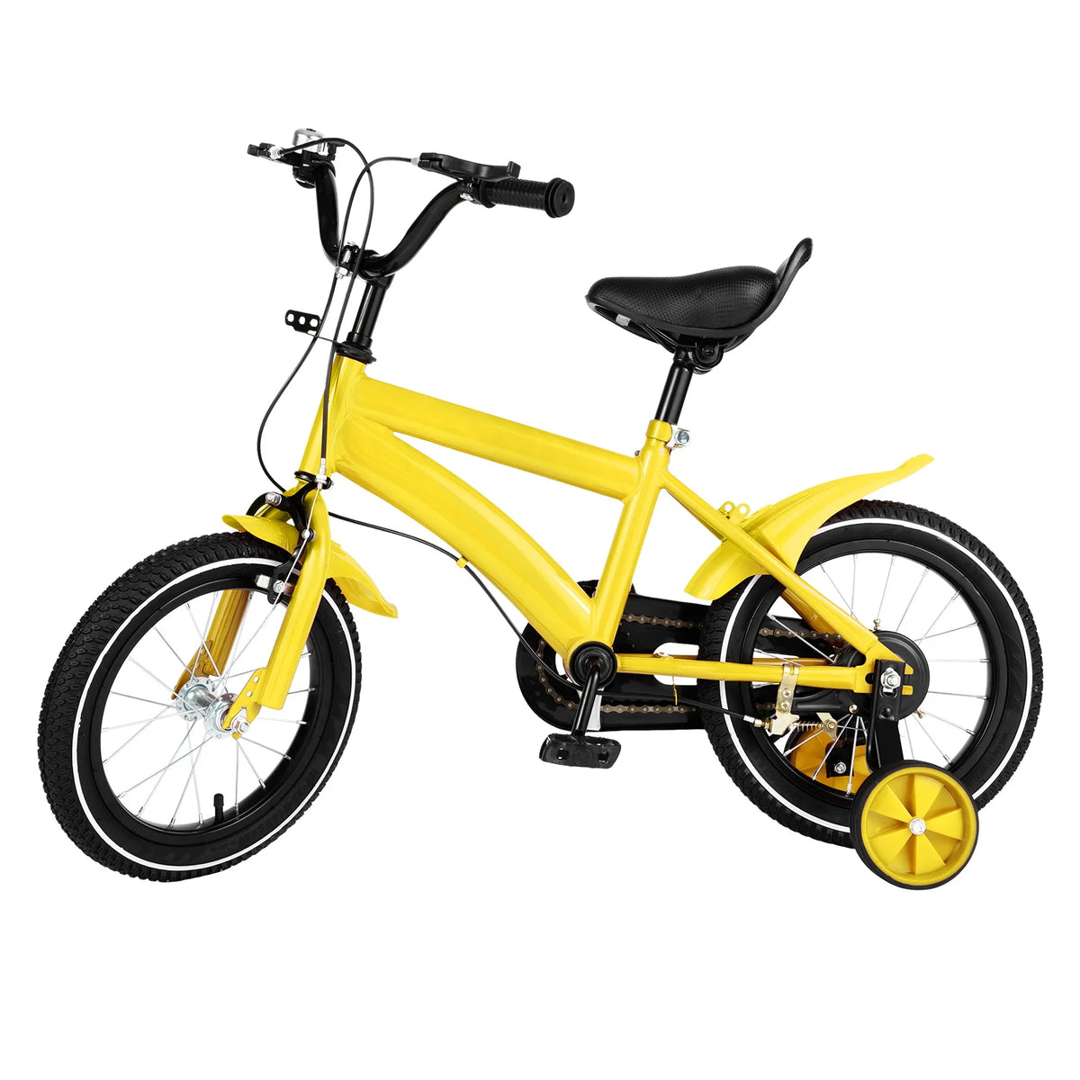 14 Inch Kids Bicycle With Training Wheels &ndash; Safe Start Yellow / United States