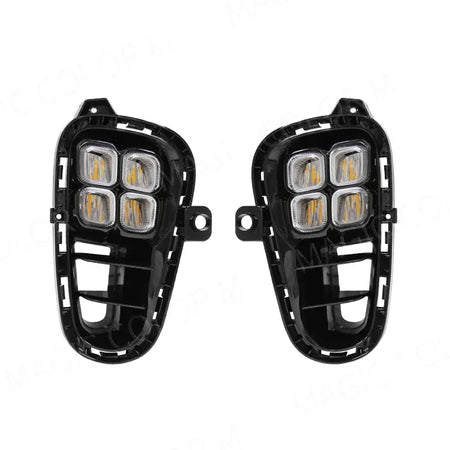 DRL For Kia RIO 2017 2018 2019 2020 Led Daytime Running Lights Daylight Turn Signal Headlight Fog Lamp by InterCyprus Trading Ltd