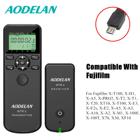 AODELAN Wireless Remote Timer &amp; Trigger for Canon, Nikon, Sony With F6 Cable / China