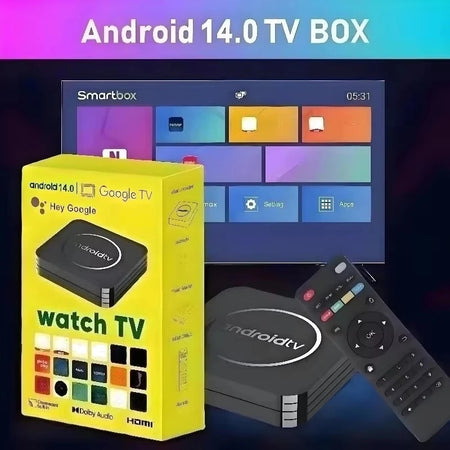 Q3 Android 14 8K HD TV Box &ndash; 2GB RAM HDR10 Google Assistant