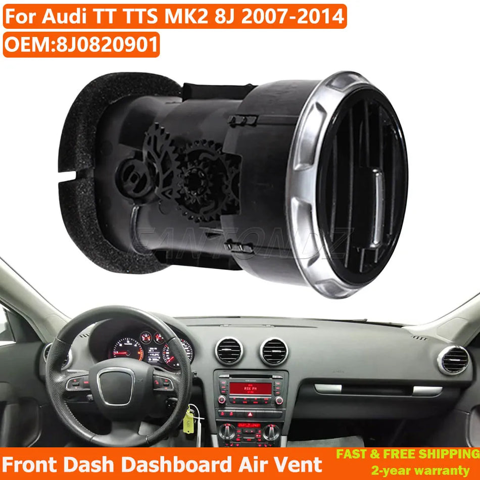 Rejilla de ventilación central delantera para Audi TT TTS Mk2 8J 2007-2014