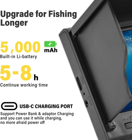 4.3-inch Fish Finder Camera with Infrared Night Vision &amp; IPS Display