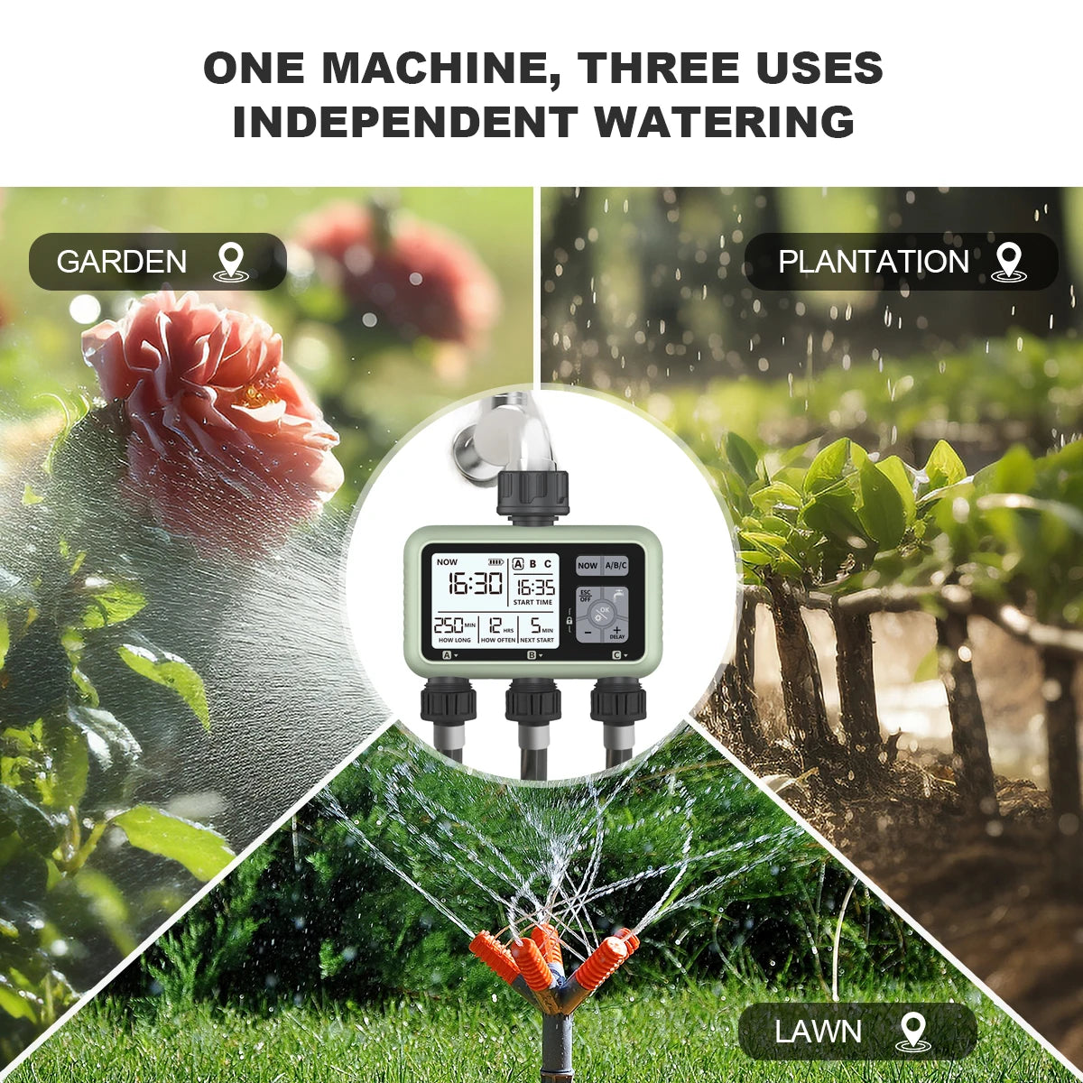 Eshico HCT-378 Garden Timer &ndash; Smart Triple Irrigation