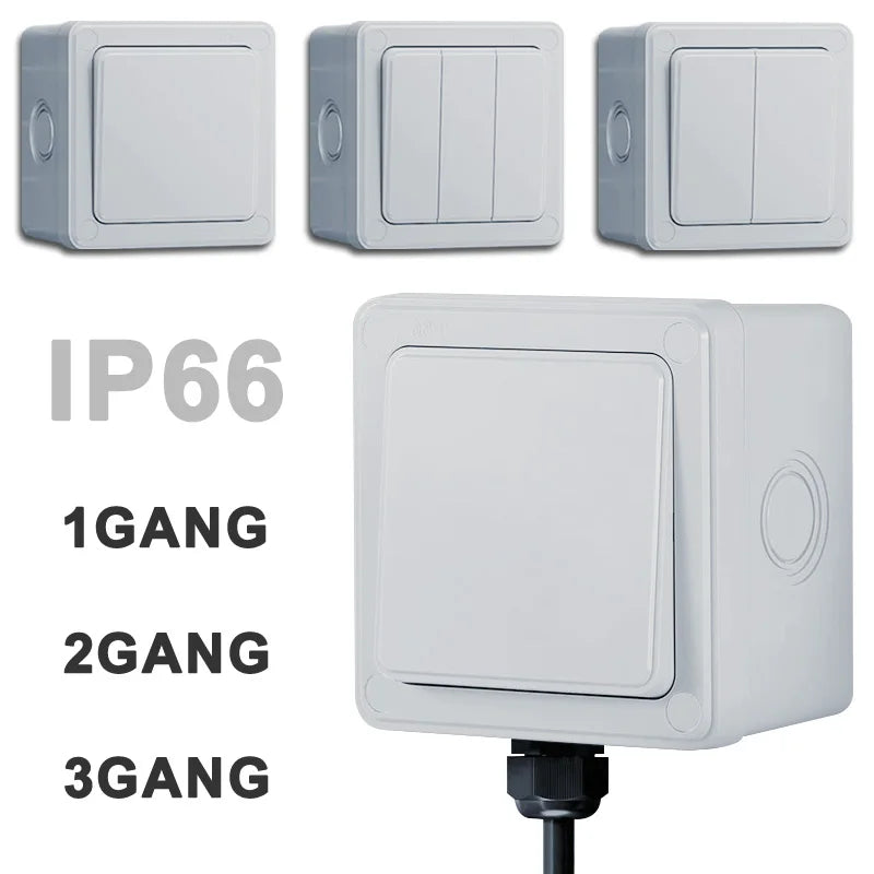 IP66 Weatherproof Wall Switch