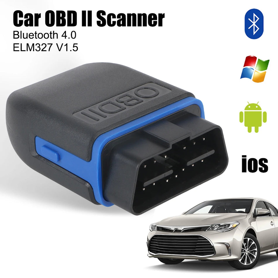 ELM327 V1.5 OBD2 „Bluetooth“ automobilių skeneris iOS Android Windows