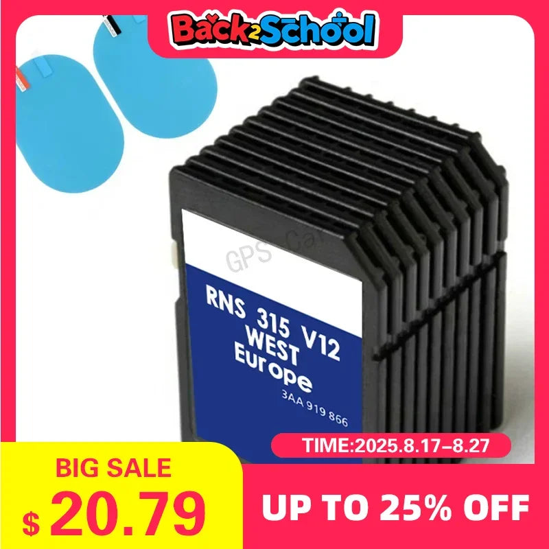 RNS 315 West Sat Nav SD Card Update &ndash; UK EU Maps Included