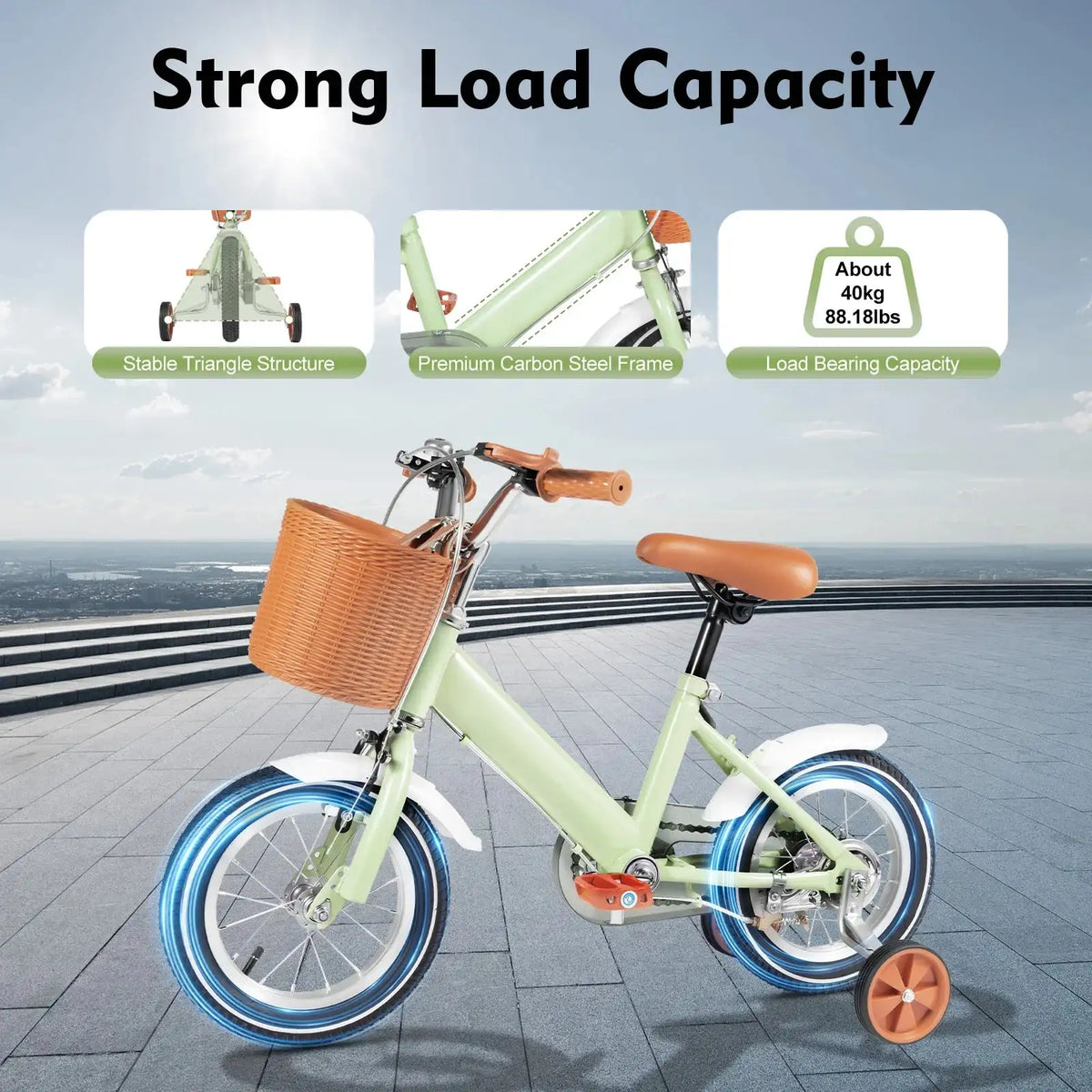 12 Inch Kids Balance Learning Bicycle - Height Adjustable