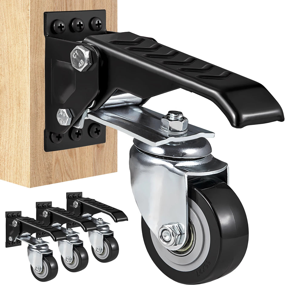 SucceBuy 2.5 Inch Workbench Caster Wheels Set 4 - Quiet