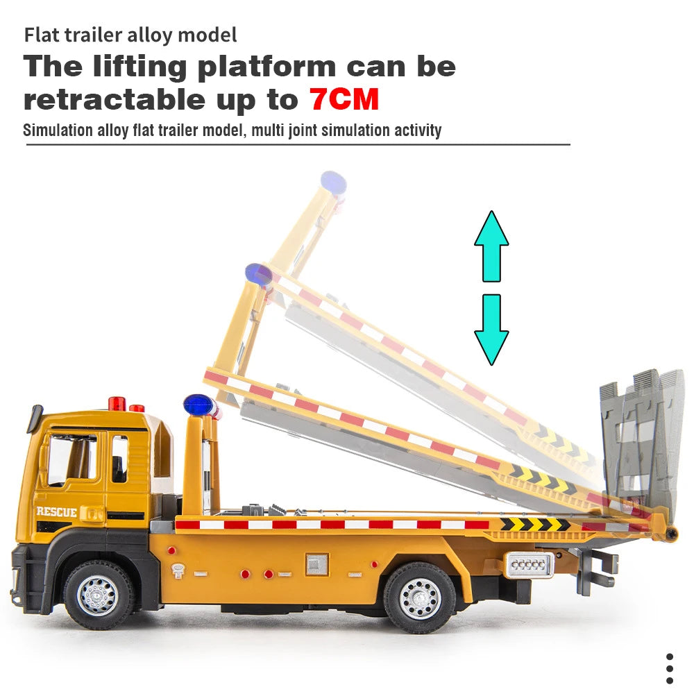 Alloy Truck Model 1/32 Diecast Flatbed &ndash; Sound And Light