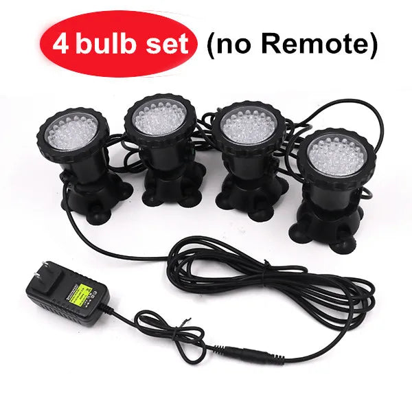 RGB Waterproof LED Underwater Light Lamp &ndash; RGB Lighting No Remote Set D / EU Set