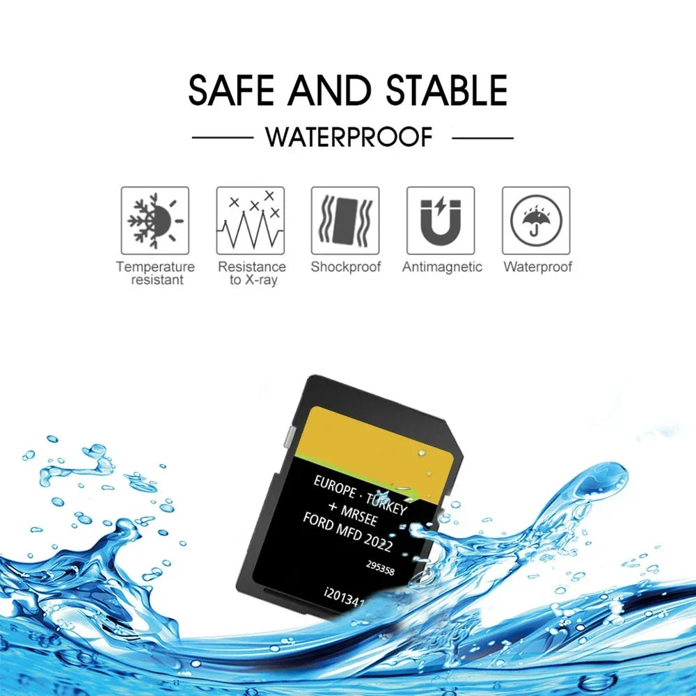 SD Card GPS For Ford MFD Europa 2022 Map &ndash; High Speed Read