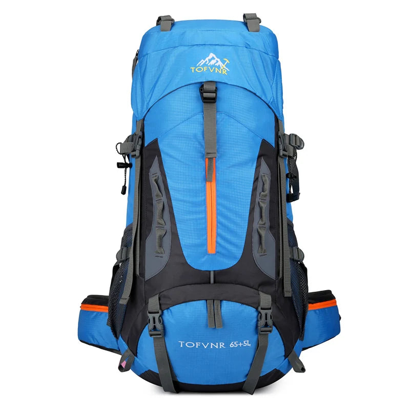 70L Camping Backpack &ndash; 70L Capacity For Hiking And Travel Sky Blue 70L / 50 - 70L