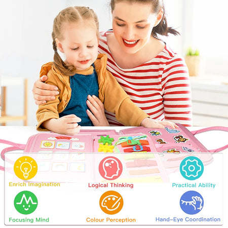 7-In-1 Montessori Busy Board &ndash; Educational Toy For Ages 3-6